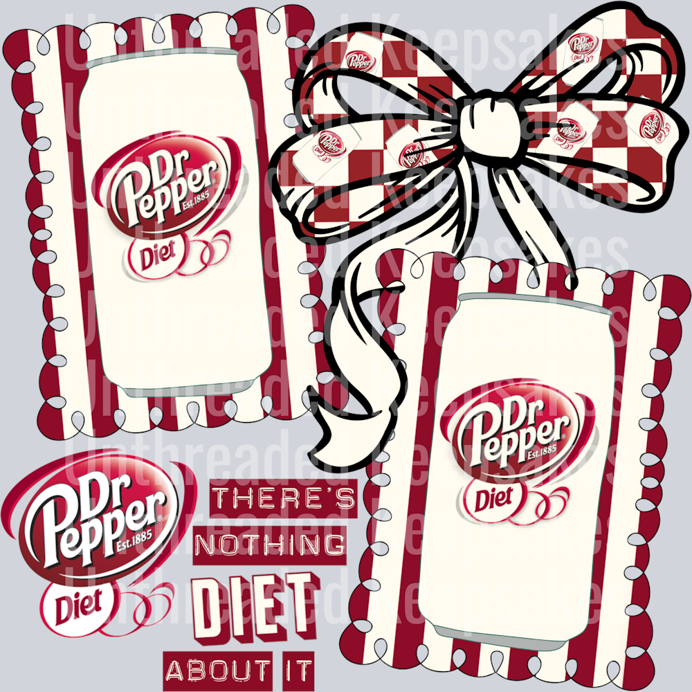 DIET DR PEPPER DTF Transfer