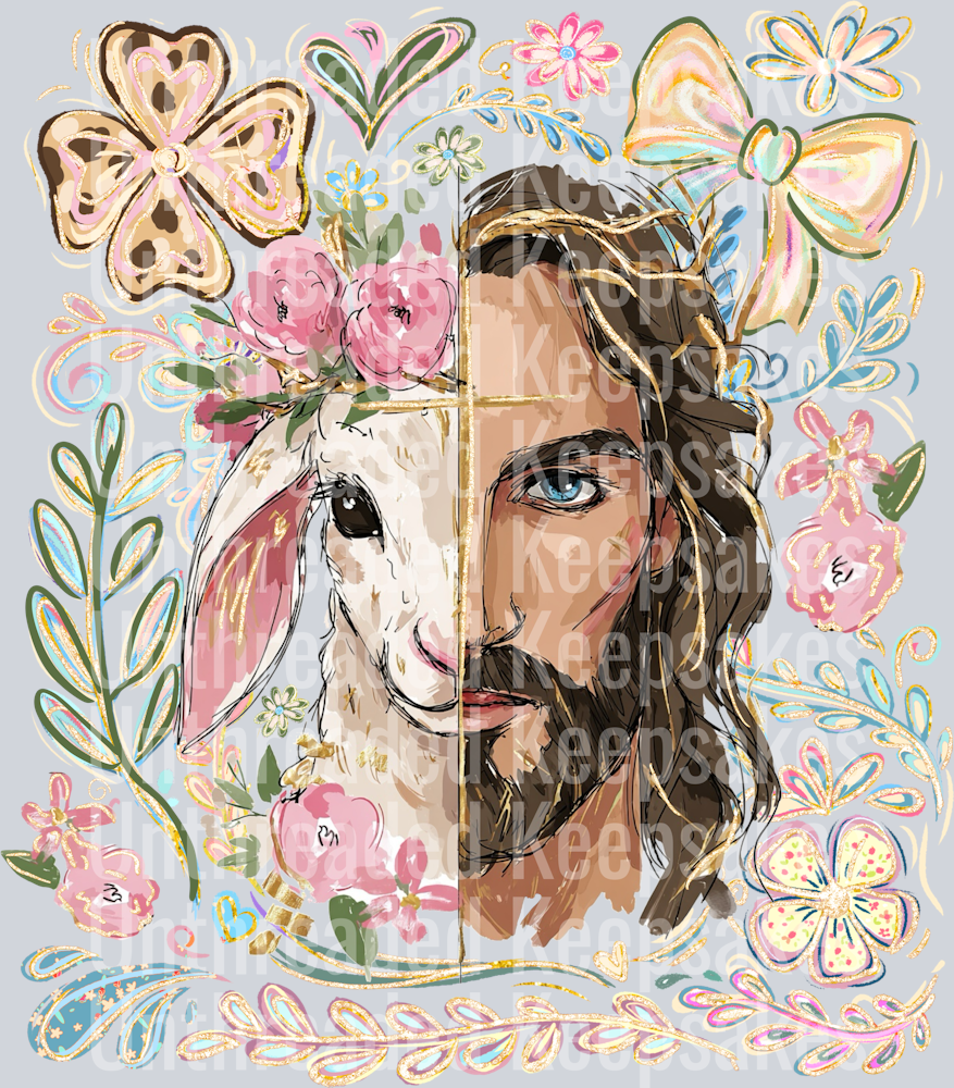 Jesus lamb DTF Transfer