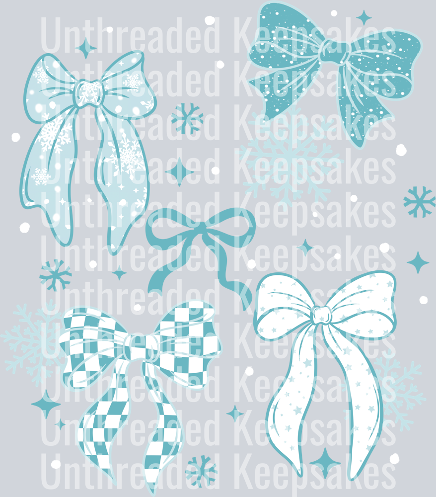 Winter bowsDTF Transfer