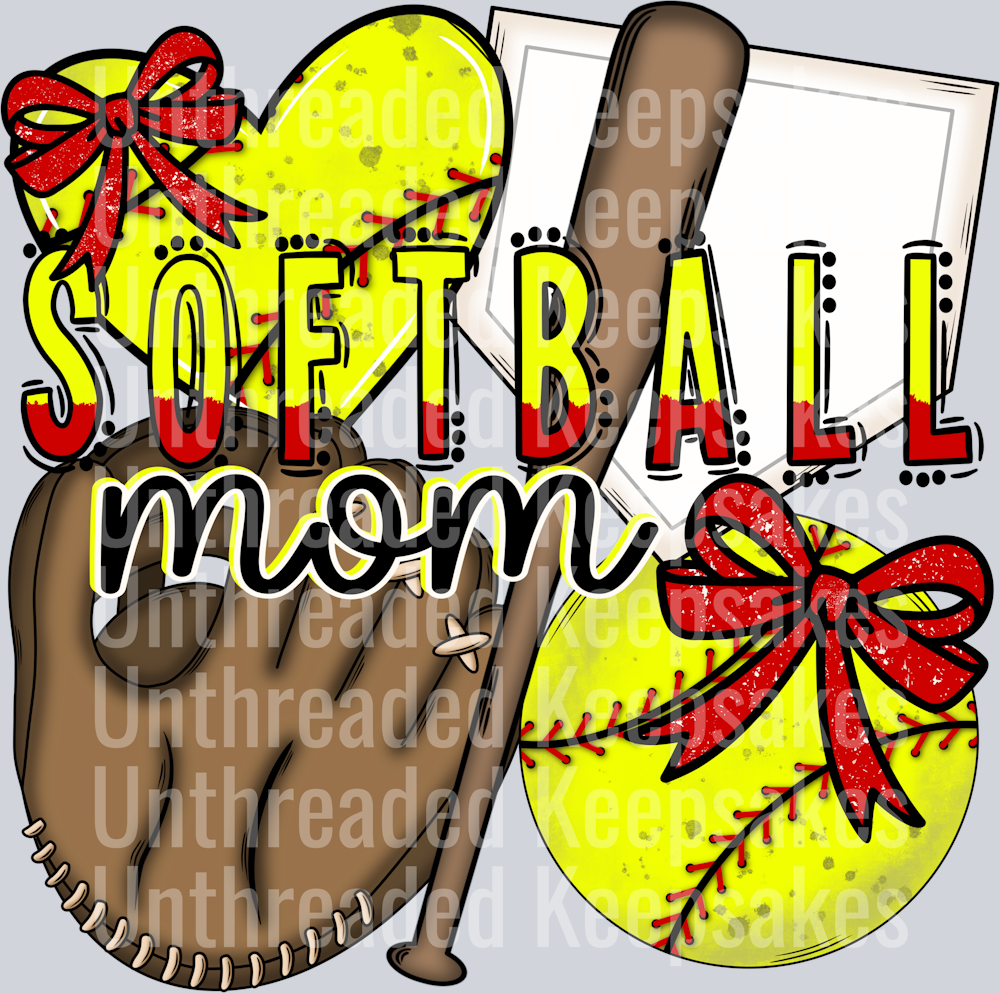 Softball Mom DTF Transfer