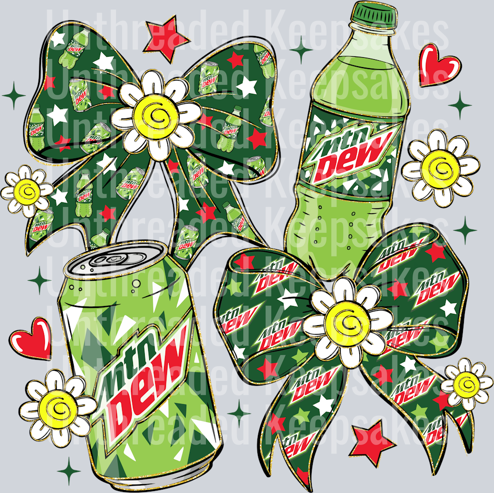 Mt. Dew DTF Transfer