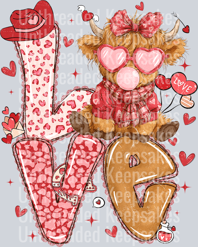 Love Cow DTFTransfer