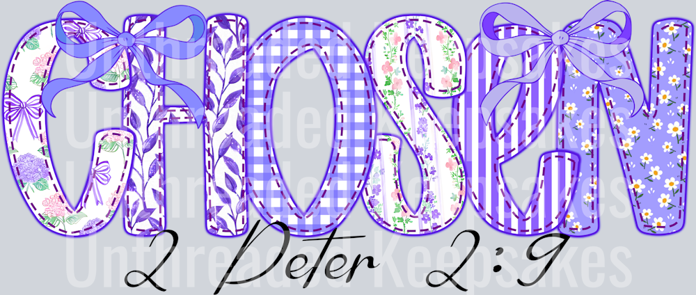 Purple ChosenDTF Transfer