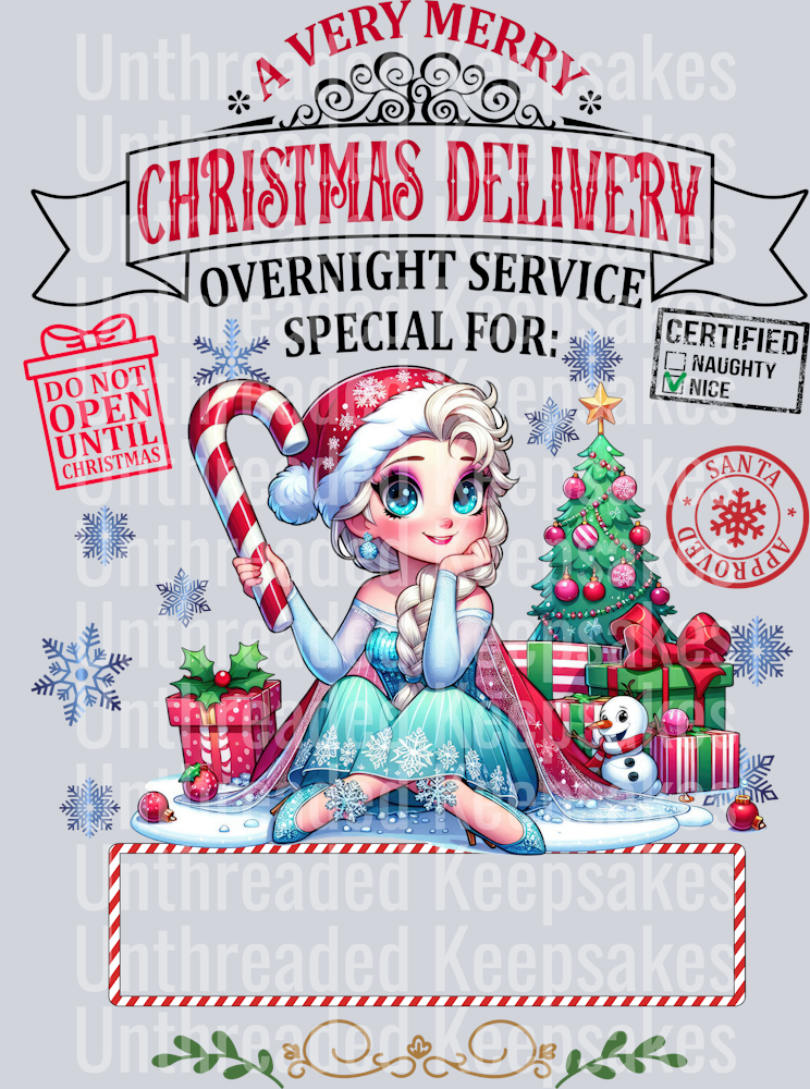 Elsa Tote Bag DTF Transfer