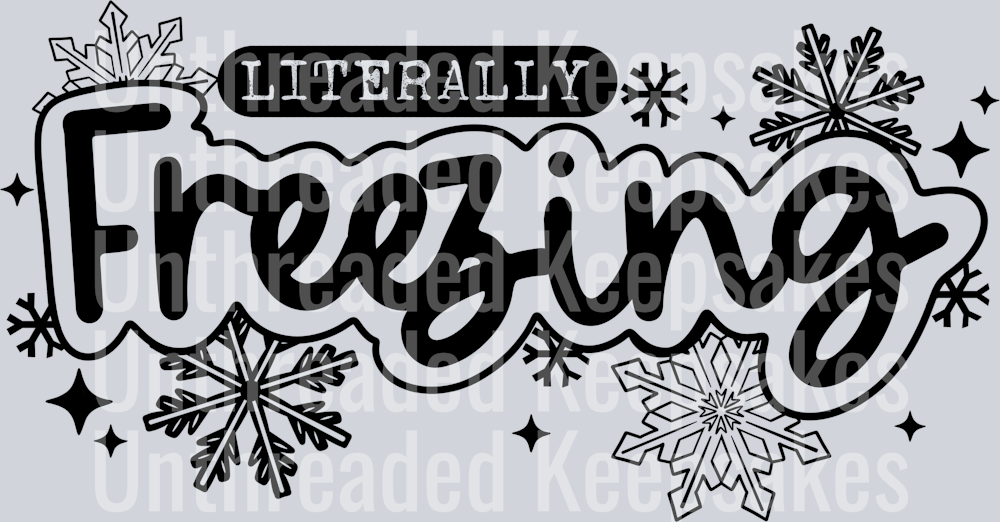 Freezing single color blackDTF Transfer