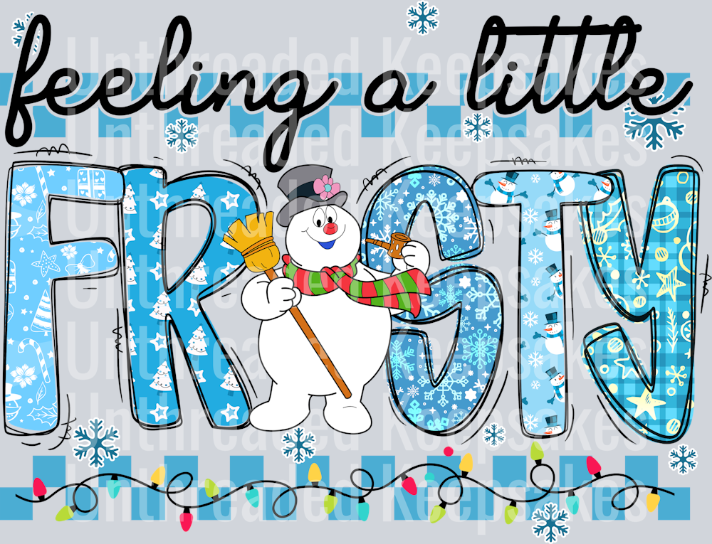 frosty DTF Transfer