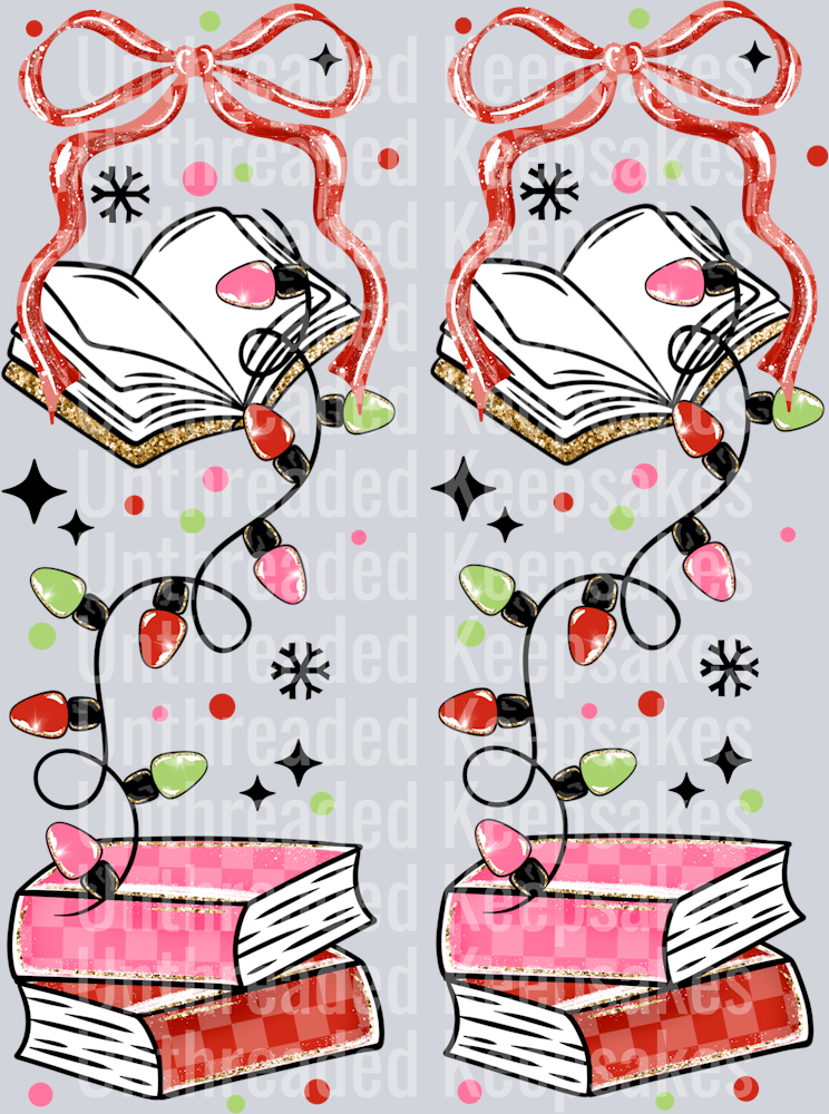 Merry_Bookmas_Sleeve DTF Transfer