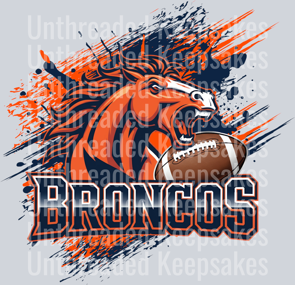 Broncos DTF Transfer