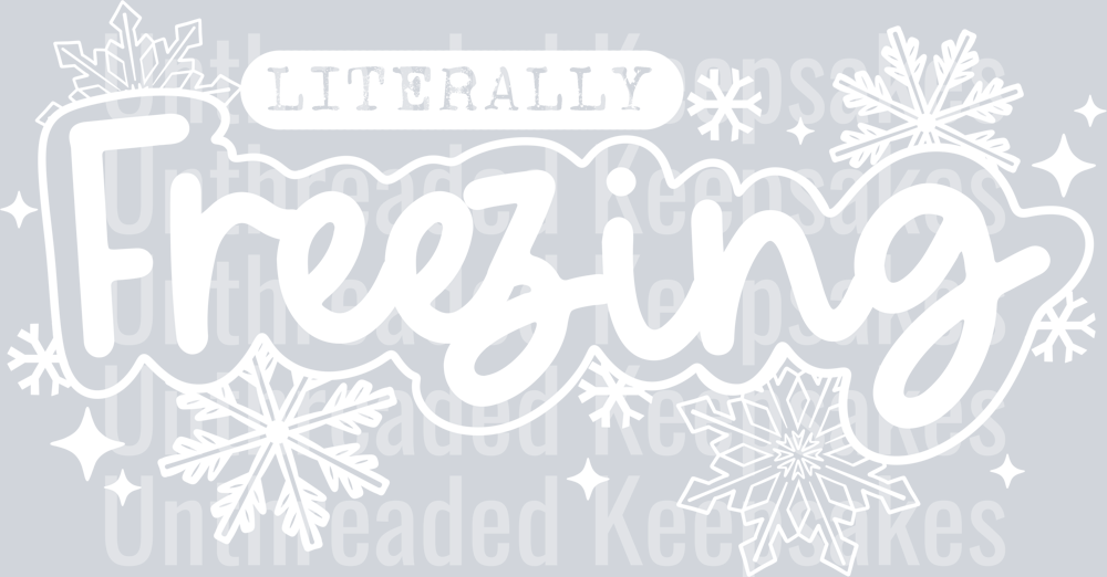 Freezing single color white DTF Transfer