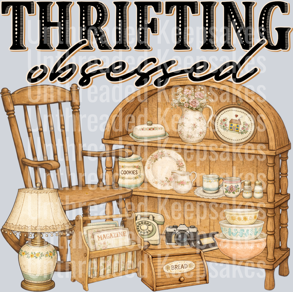 Thrifting Obsessed DTF Transfer