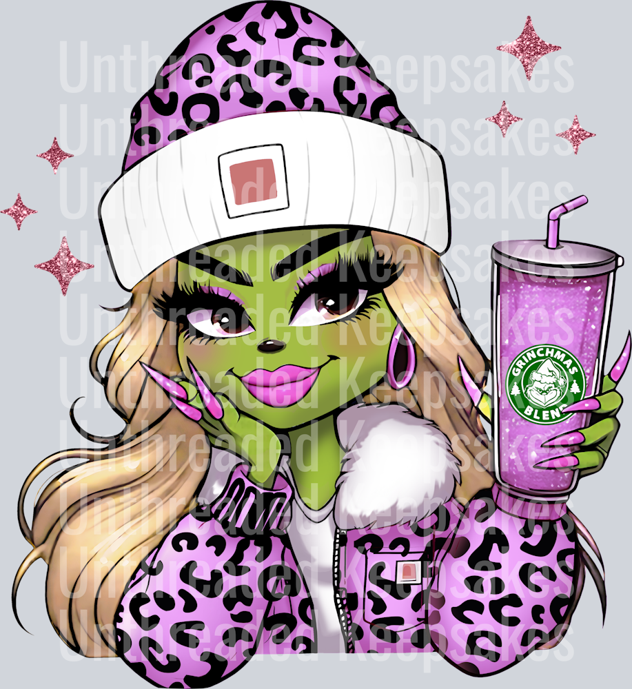 Boujee Leopard Christmas DTF Transfer