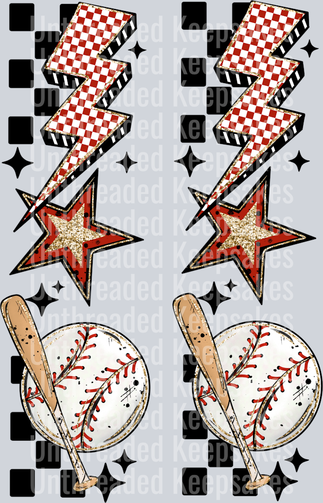 Baseball_Sleeve DTF Transfer