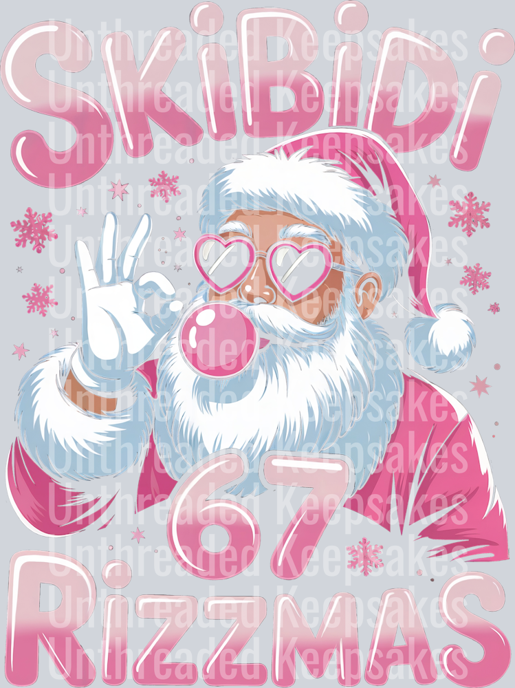 67 Rizzmas DTF Transfer