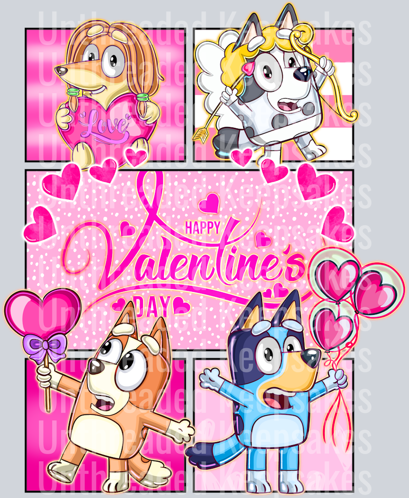 Bluey vdayDTF Transfer