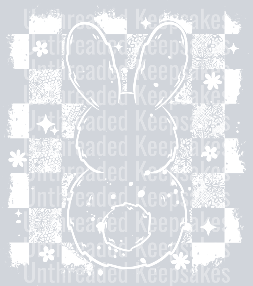 Distressed_Bunny_Back_WhiteDTF Transfer