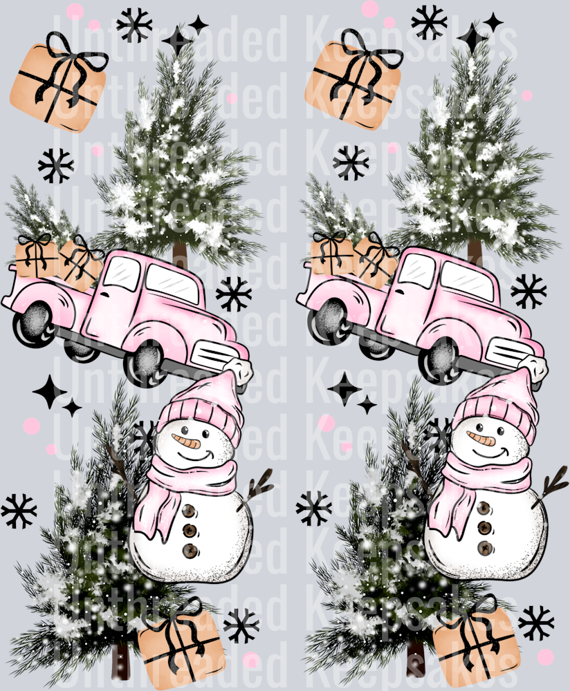 snow is falling sleeve DTF Transfer