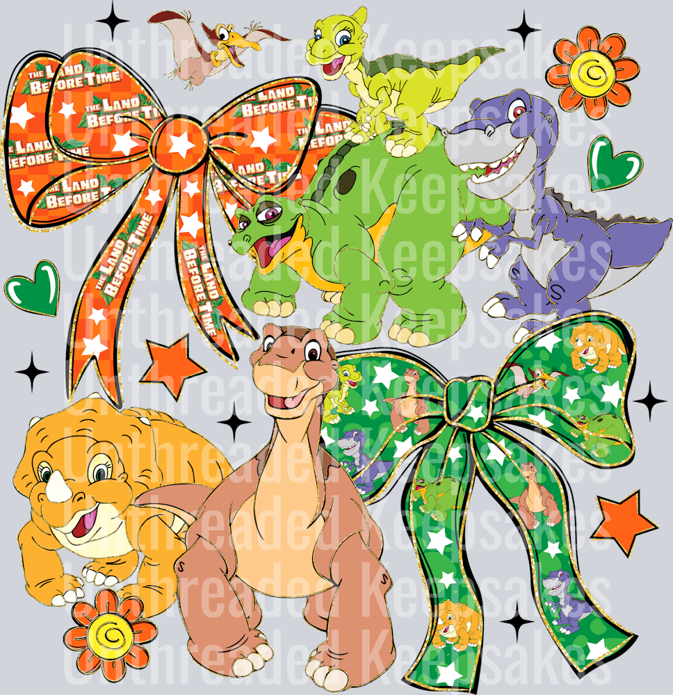 Land Before Time CoquetteDTF Transfer