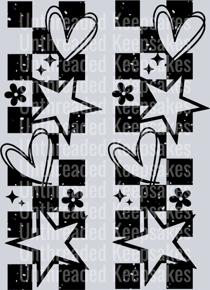 Tired sleeve black DTF Transfer