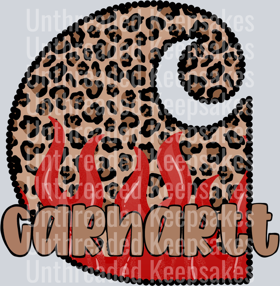 CH Red Cheetah DTF Transfer