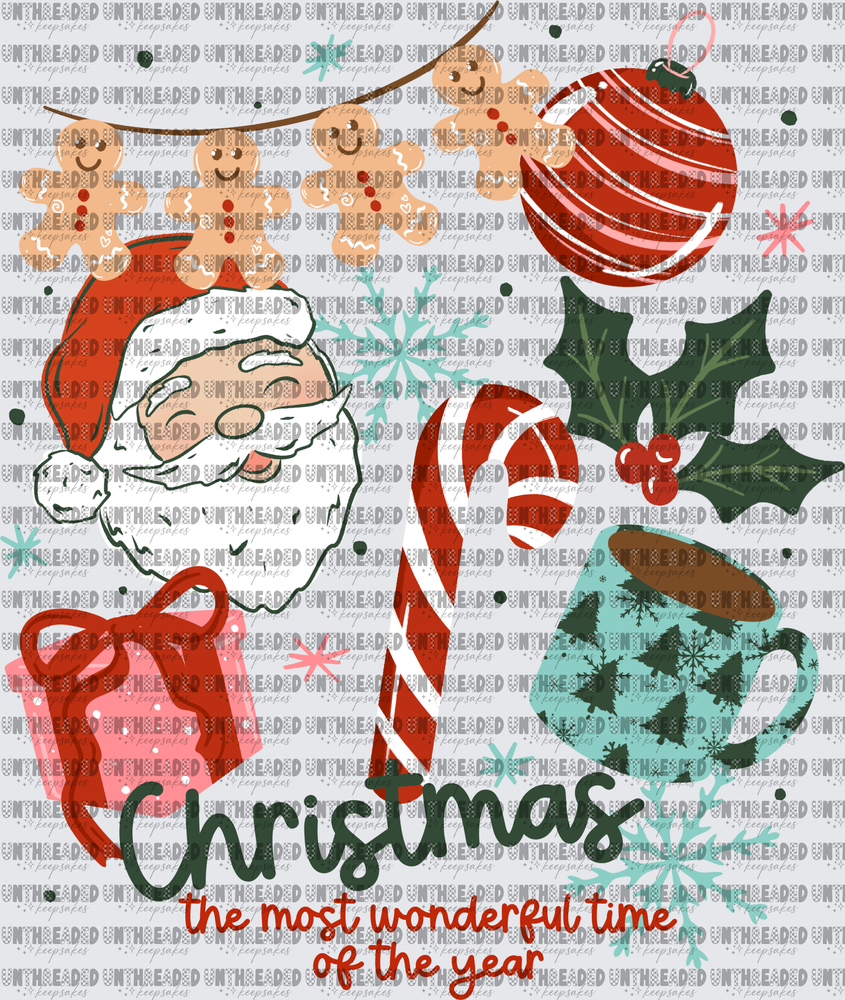 Christmas The Most Wonderful Time of the Year Santa Collage