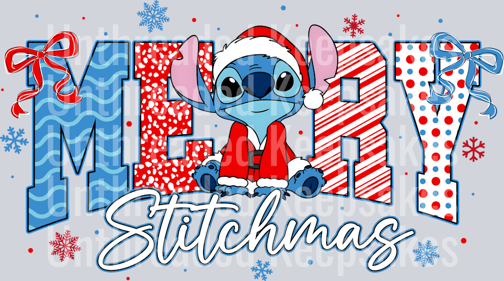 Merry Stitch DTF Transfer