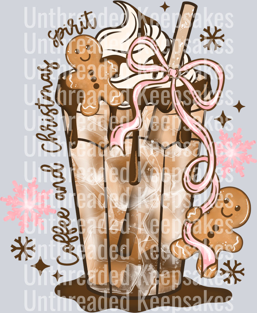 Gingerbread_Bow_CoffeeDTF Transfer