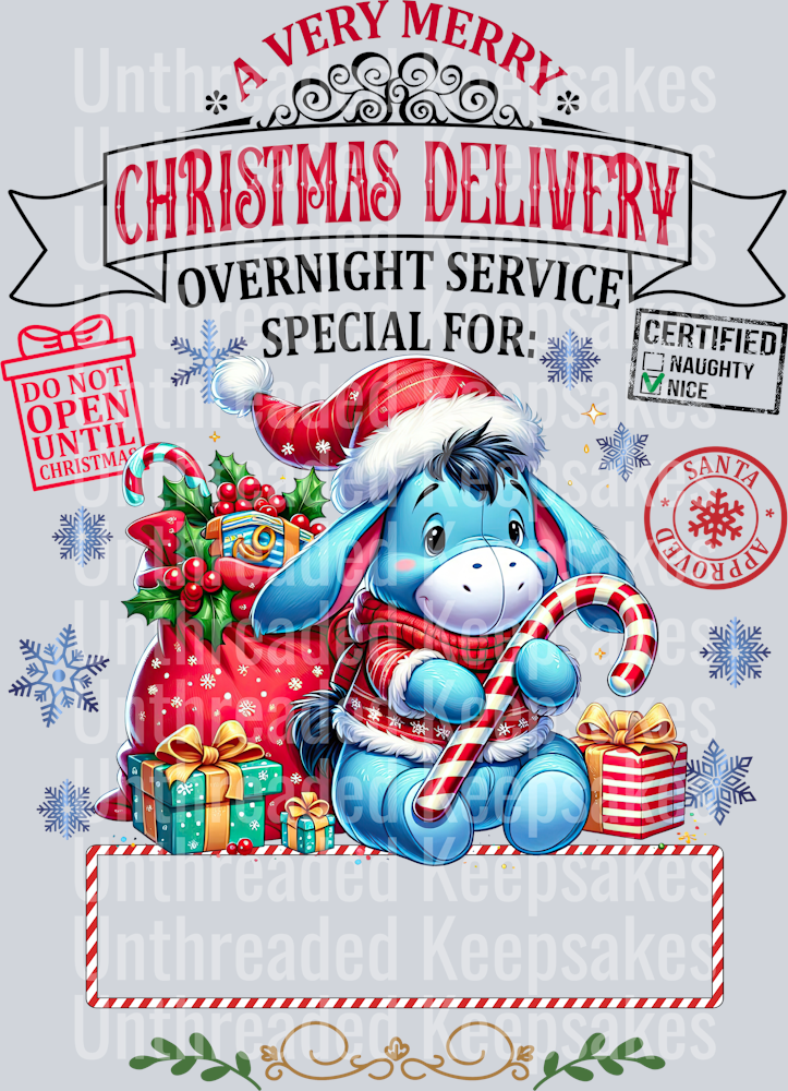 Eeyore Tote Bag DTF Transfer