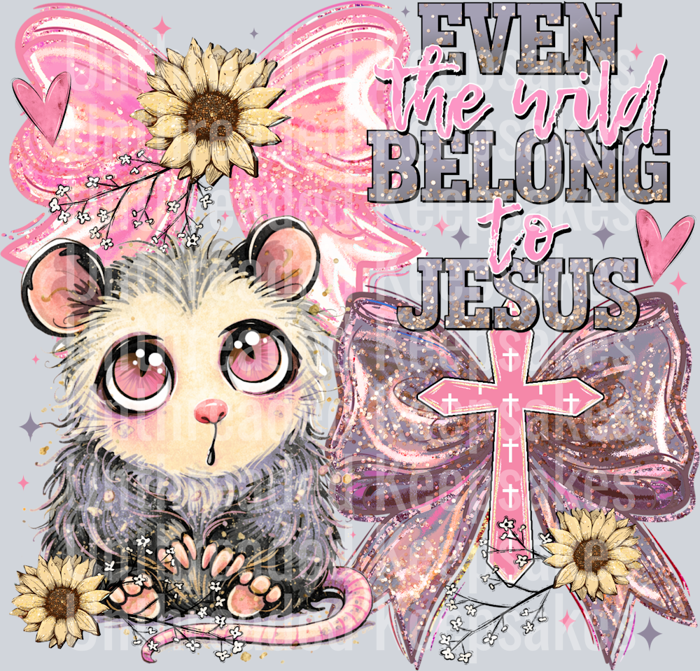 Even The Wild Belong To Jesus DTF Transfer