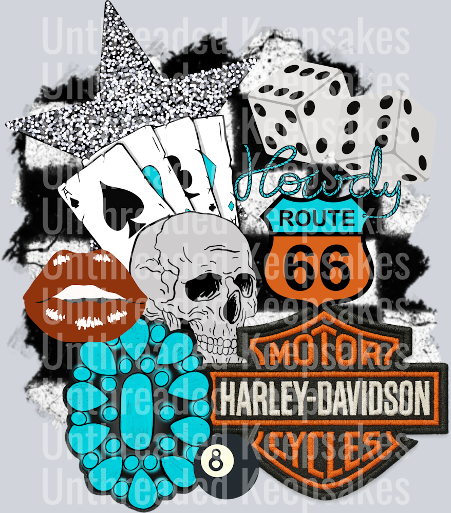 HD Turquoise DTF Transfer