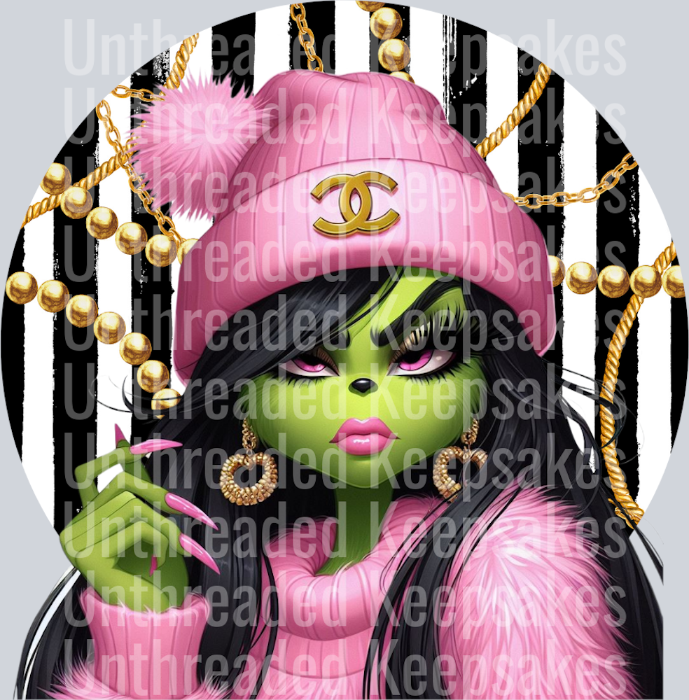 PinkandBlackChanel DTF Transfer