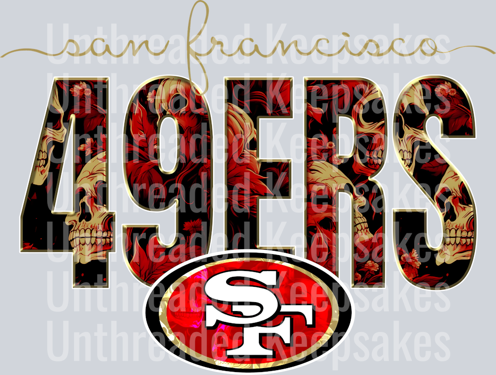 San francisco 49ers DTF Transfer