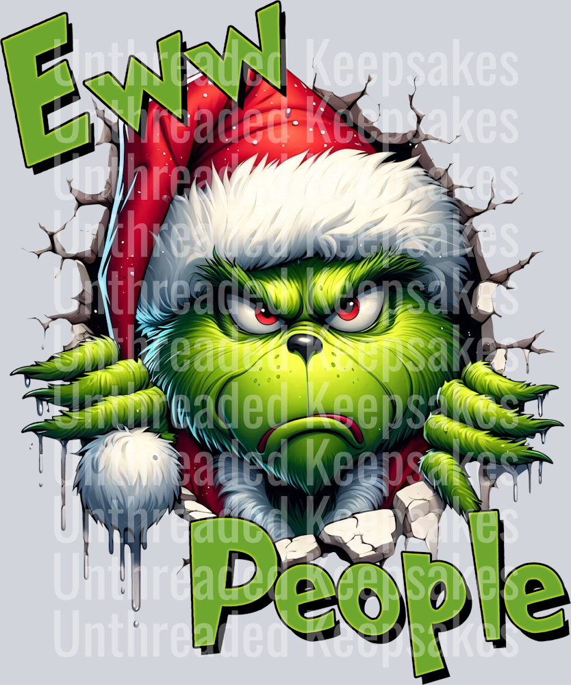 Grinch Christmas DTF Transfer