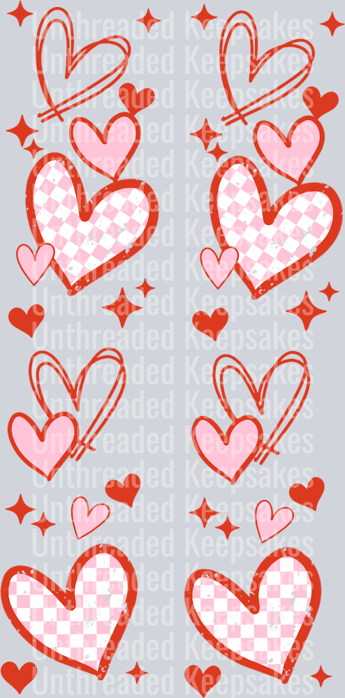 Xoxo_Heart_Thin_SleevesDTF Transfer