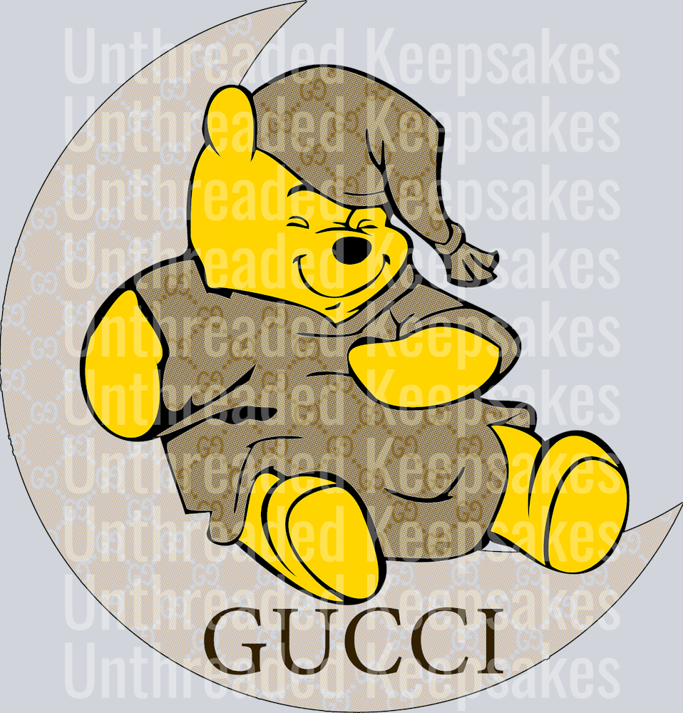 Bear Halftone DTF Transfer Requires Dark Garment