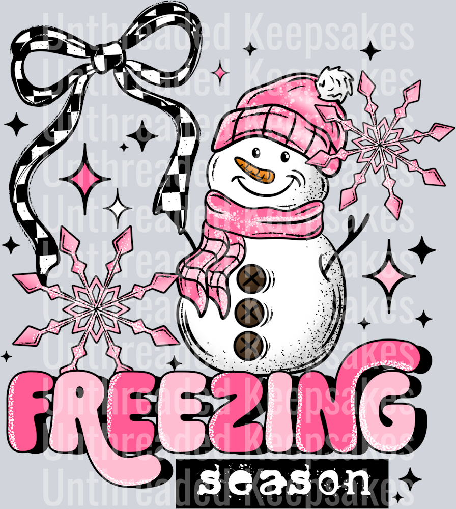 Freezing season snowmanDTF Transfer