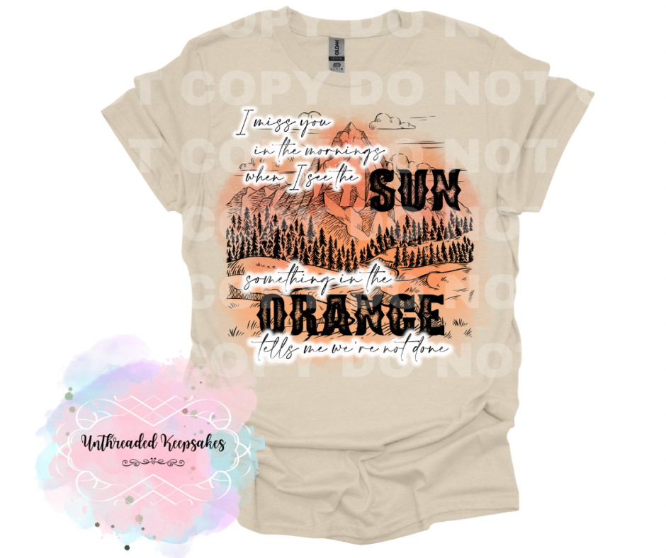 Something In The Orange T-Shirt