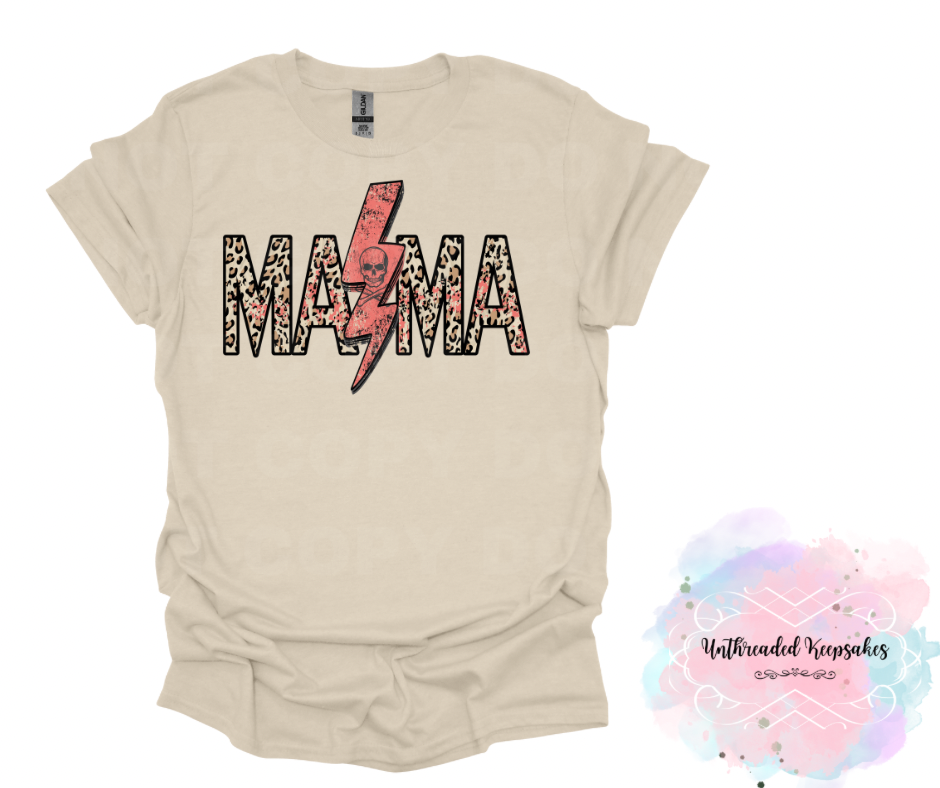 Mama pink skull T-Shirt