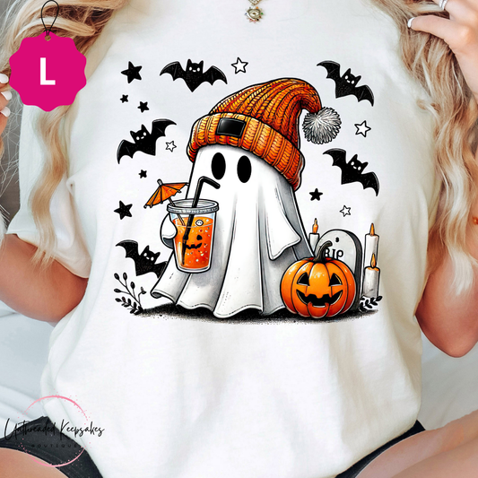 Halloween Ghost Cute Graphic T-Shirt