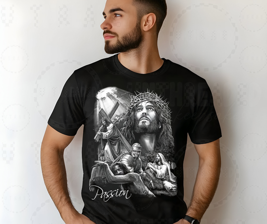 Passion of Christ Religious Graphic Tee – Faith, Sacrifice & Salvation Shirt