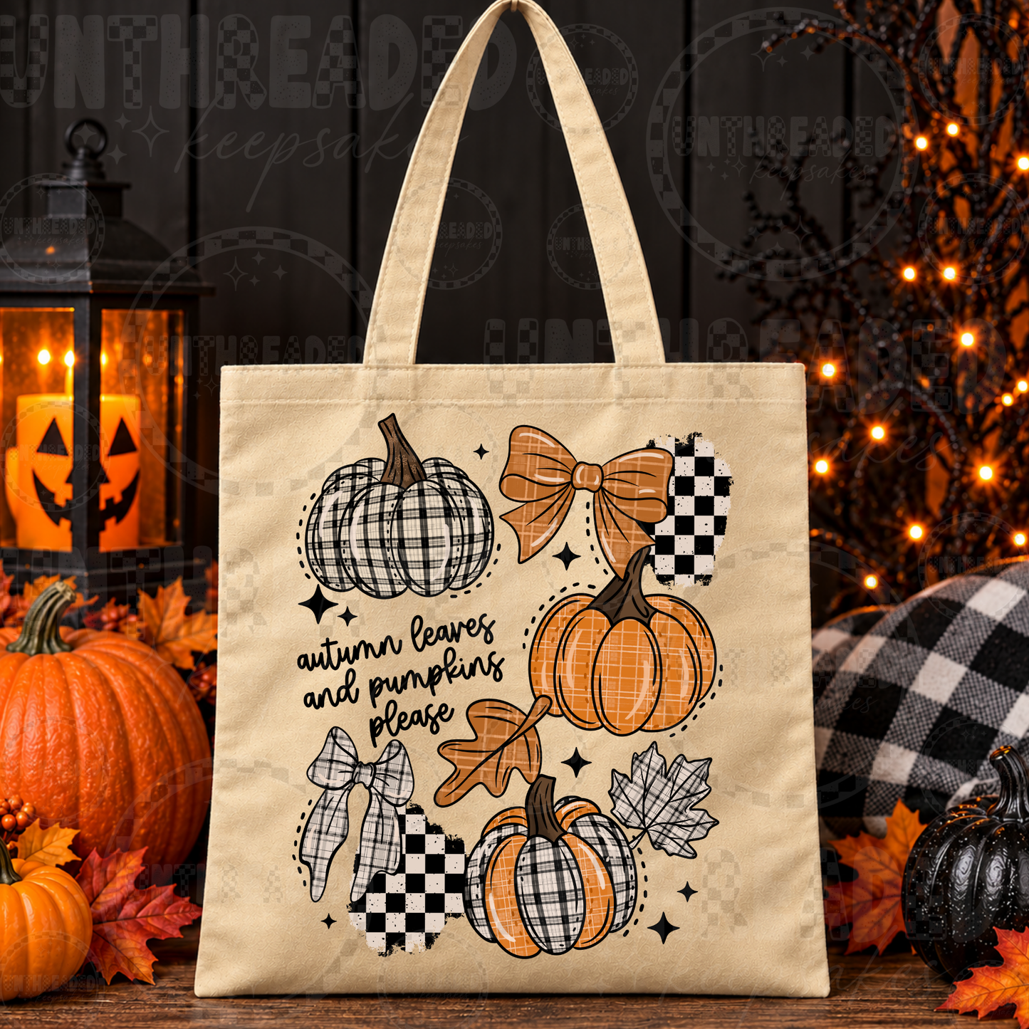 Autumn Leaves and Pumpkins Please