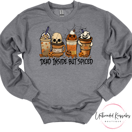 Dead Inside But Spiced Graphic Crewneck