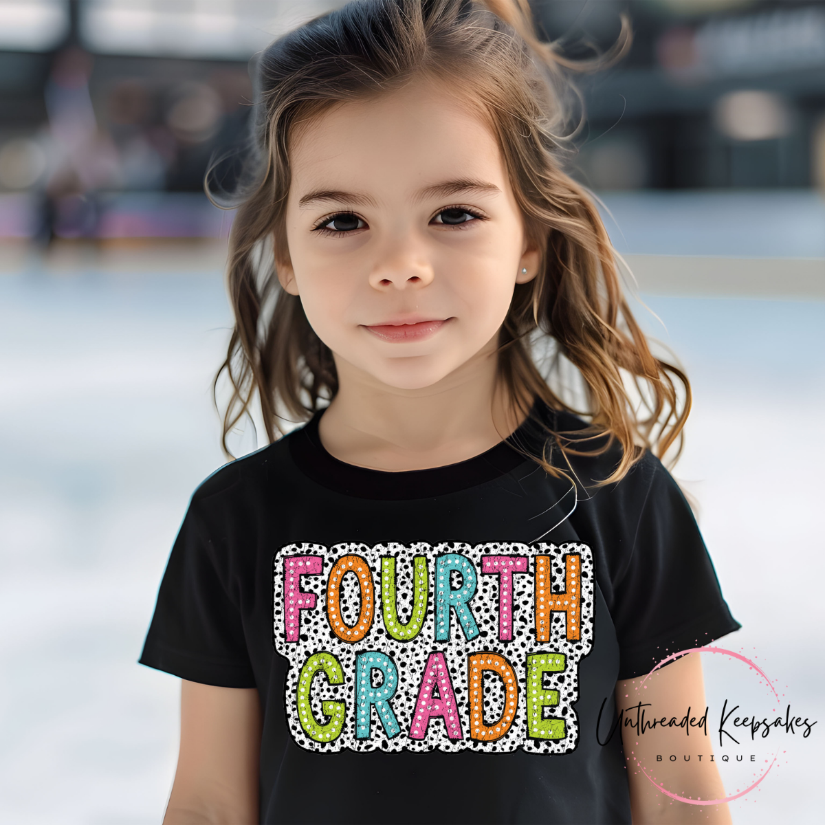 Grade Colorful Dot Letters Toddler/Youth Graphic T-Shirt