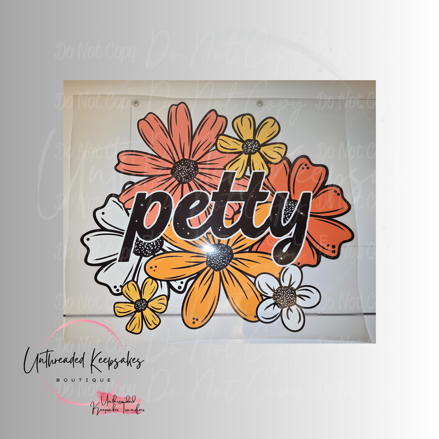 Petty Floral Direct To Film Transfer