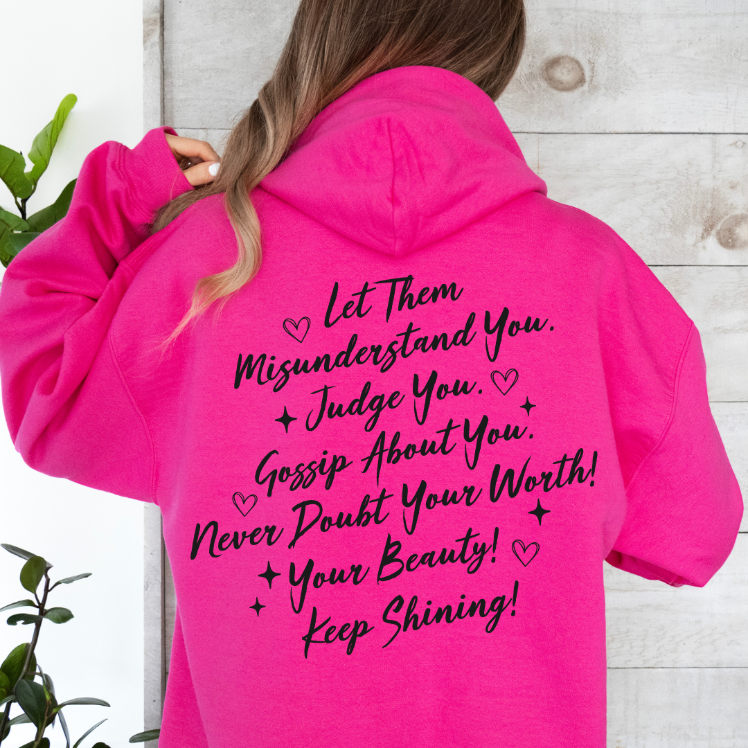 Pink Let Them Graphic Hoodie