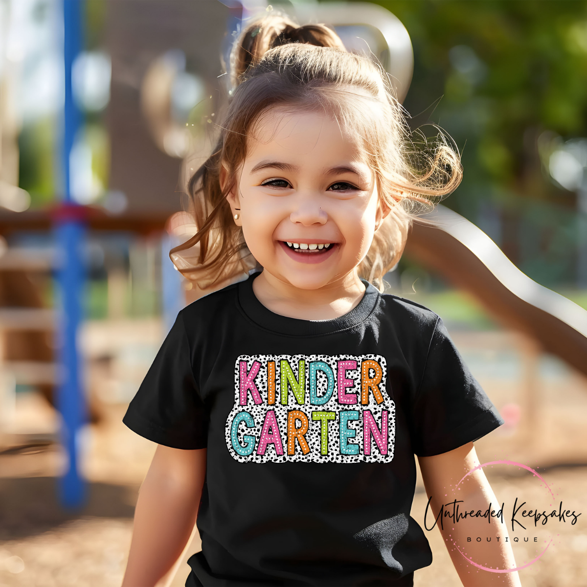 Grade Colorful Dot Letters Toddler/Youth Graphic T-Shirt