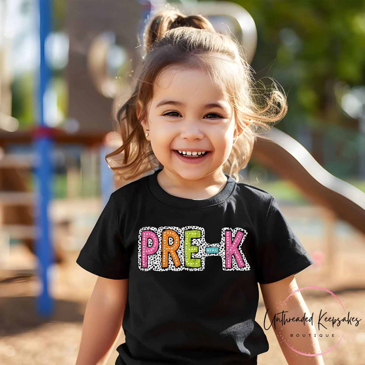 Grade Colorful Dot Letters Toddler/Youth Graphic T-Shirt