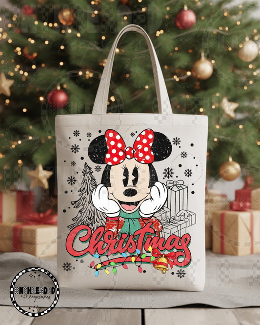 🎁 Christmas Mouse Holiday Tote Bags 🎅 | Festive His & Hers Gift Set