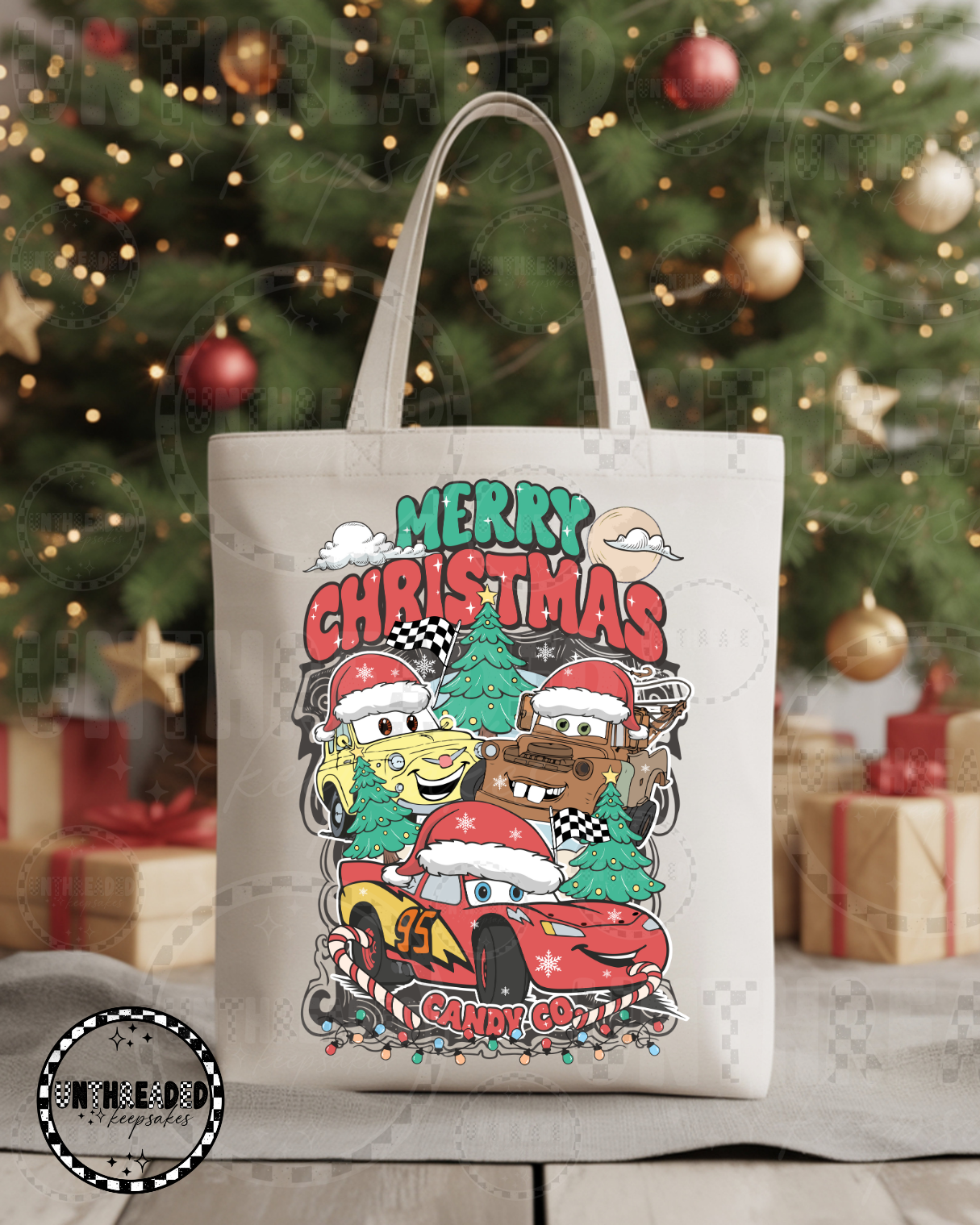 Merry Christmas Candy Co Tote Bag