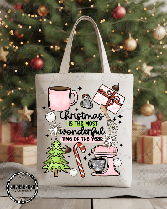 🎄 Christmas Is the Most Wonderful Time of the Year Tote Bag 🎁