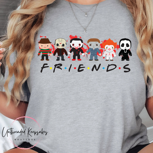 Friends 2 Halloween Graphic T-Shirt